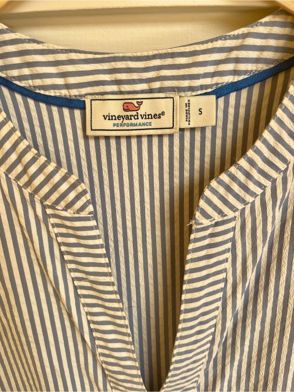 Vineyard Vines Sleeveless Striped Tiered Dress - Light Blue & White - Picture 2 of 8